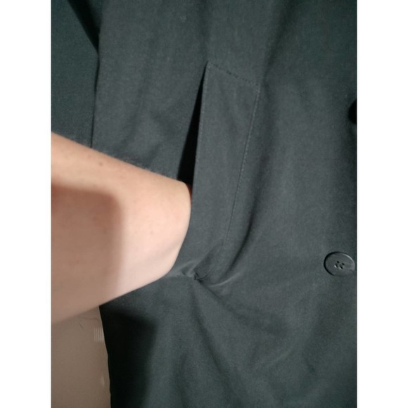 Kristen Blake long black trench coat LG-XL - Picture 5 of 7